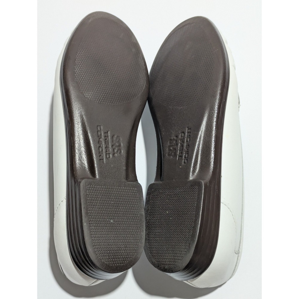 SAS Tripad Comfort Loafers Womens 5.5 M White Leather Slip On Shoes - Picture 4 of 8